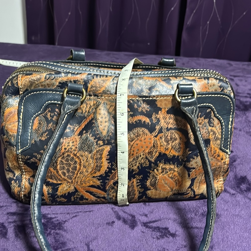 Patricia Nash Navy/Orange Women's Satchel Bag - Picture 4 of 8
